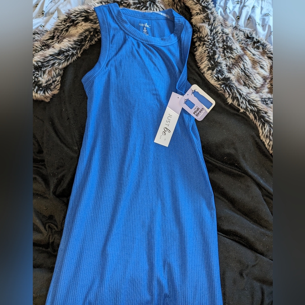 NWT Tank Dress//Blue//SZ small